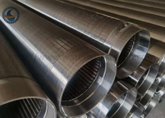 5.8m Length 2507 Slotted V Wire Screen Pipe For Water Well Filter